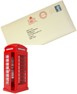 Photo of a letter and post box