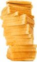Photo of a stack of bread