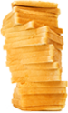 Photo of a stack of bread Photo of a stack of bread