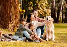 Family and Dog