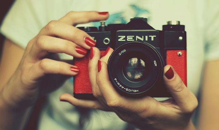Photo of vintage Zenit camera