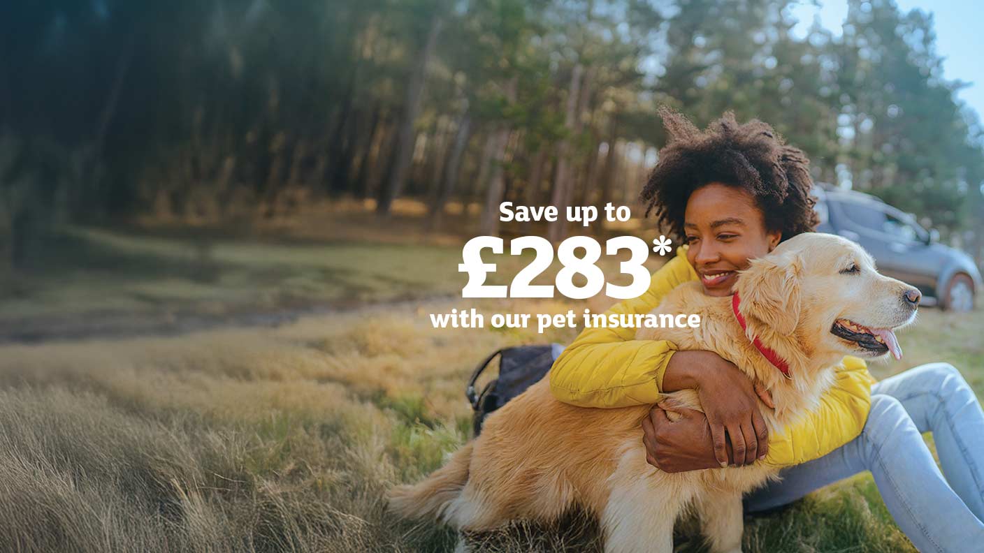 Save up to £310 on pet insurance